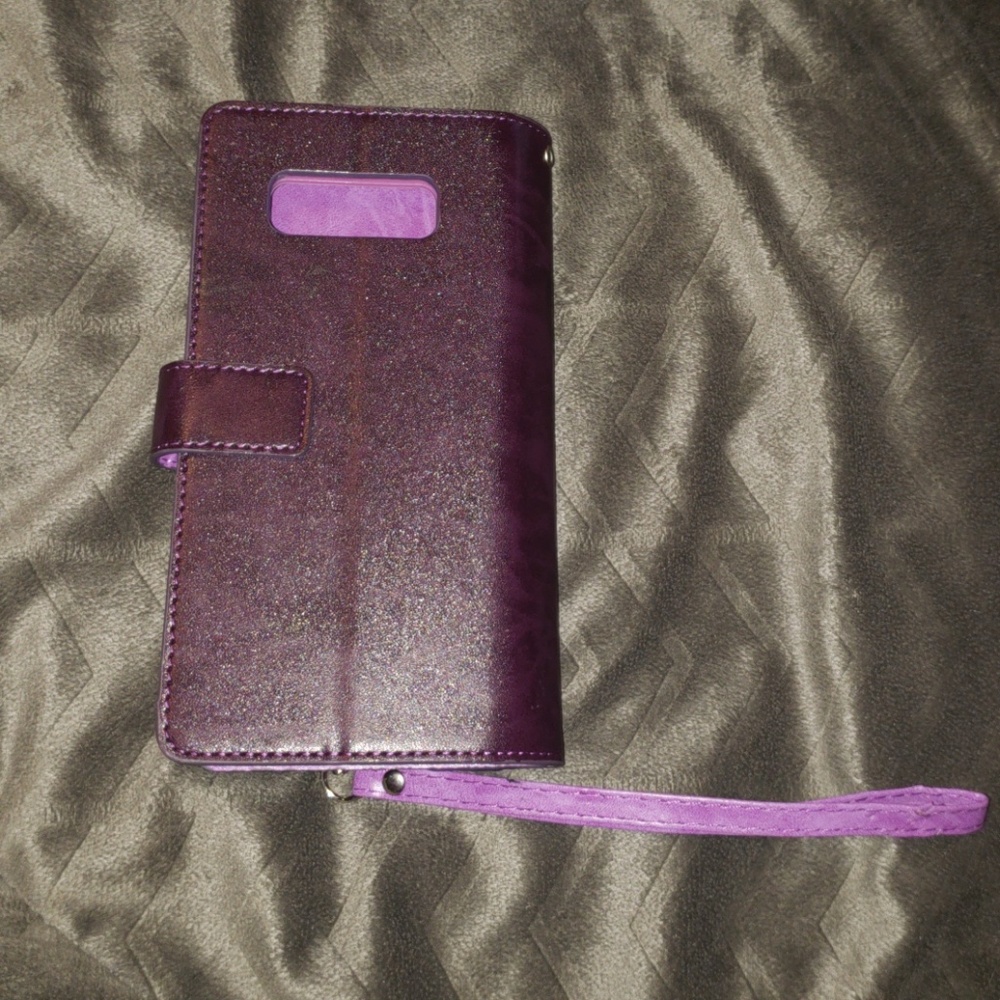 PURPLE WALLET PHONE CASE